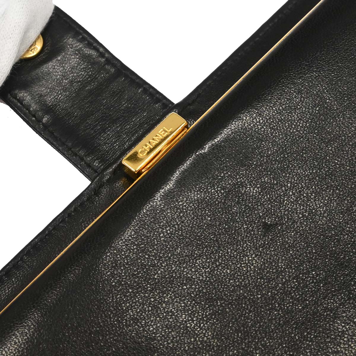 Chanel 1994-1996 Black Lambskin Long Wallet