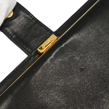 Chanel 1994-1996 Black Lambskin Long Wallet