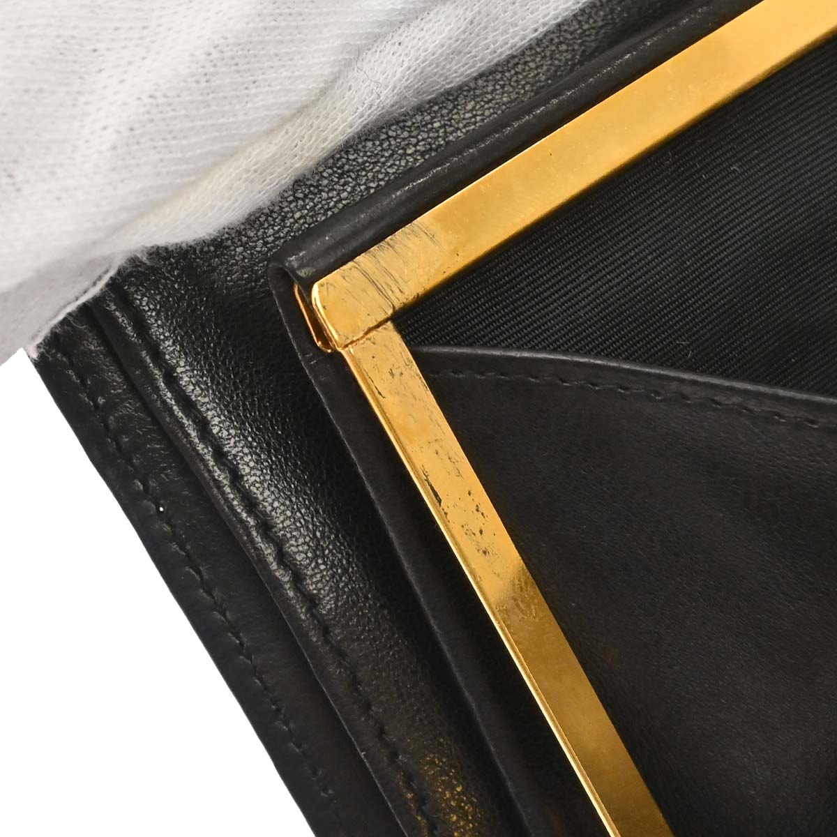 Chanel 1994-1996 Black Lambskin Long Wallet