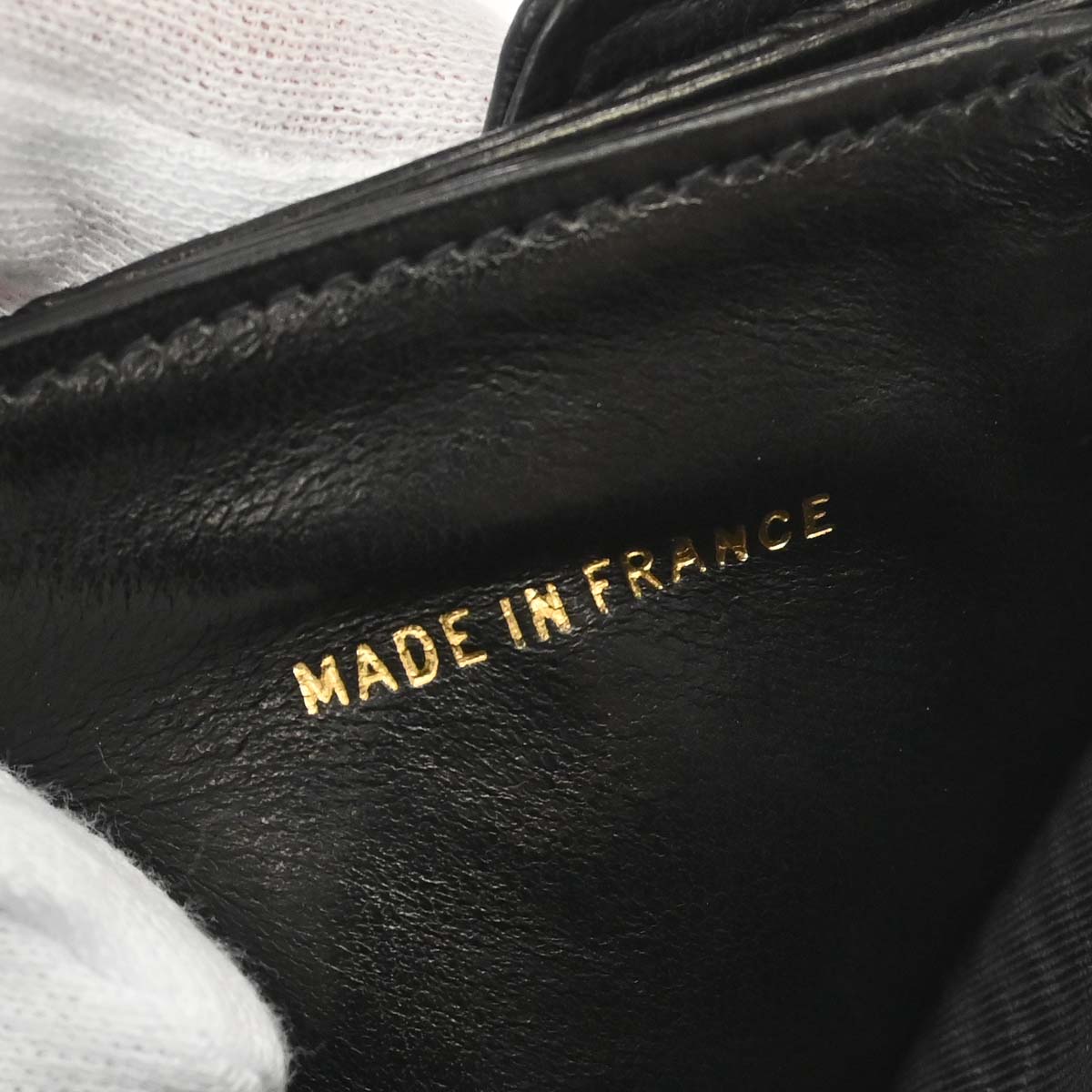Chanel 1994-1996 Black Lambskin Bicolore Bifold Wallet