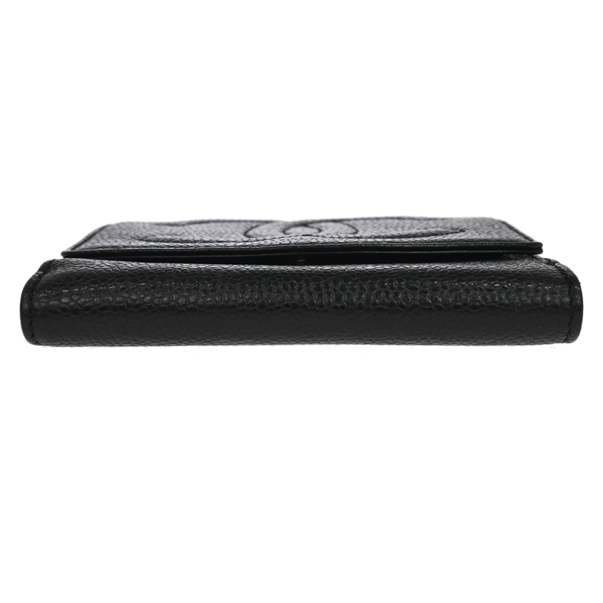 Chanel 1996-1997 Black Caviar Skin Bifold Wallet