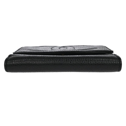Chanel 1996-1997 Black Caviar Skin Bifold Wallet