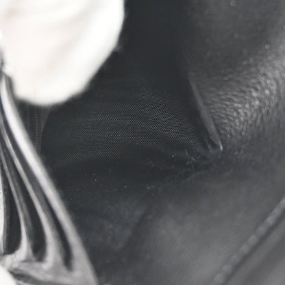 Chanel 1996-1997 Black Caviar Skin Bifold Wallet