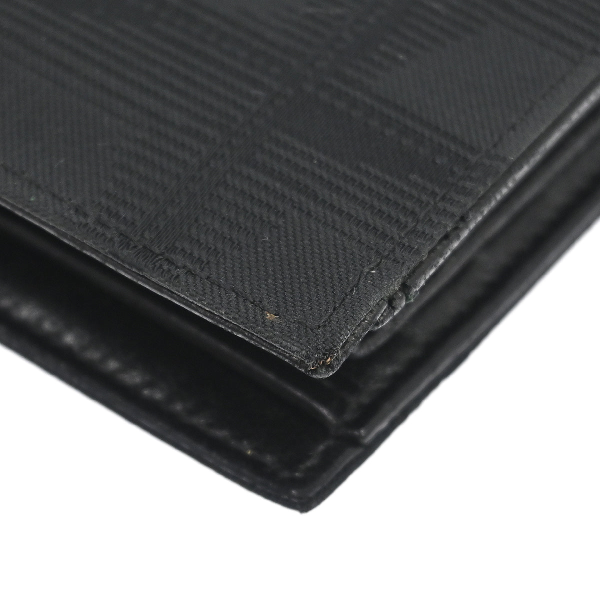 Chanel 2000-2002 Black Jacquard Nylon Travel Line Bifold Wallet