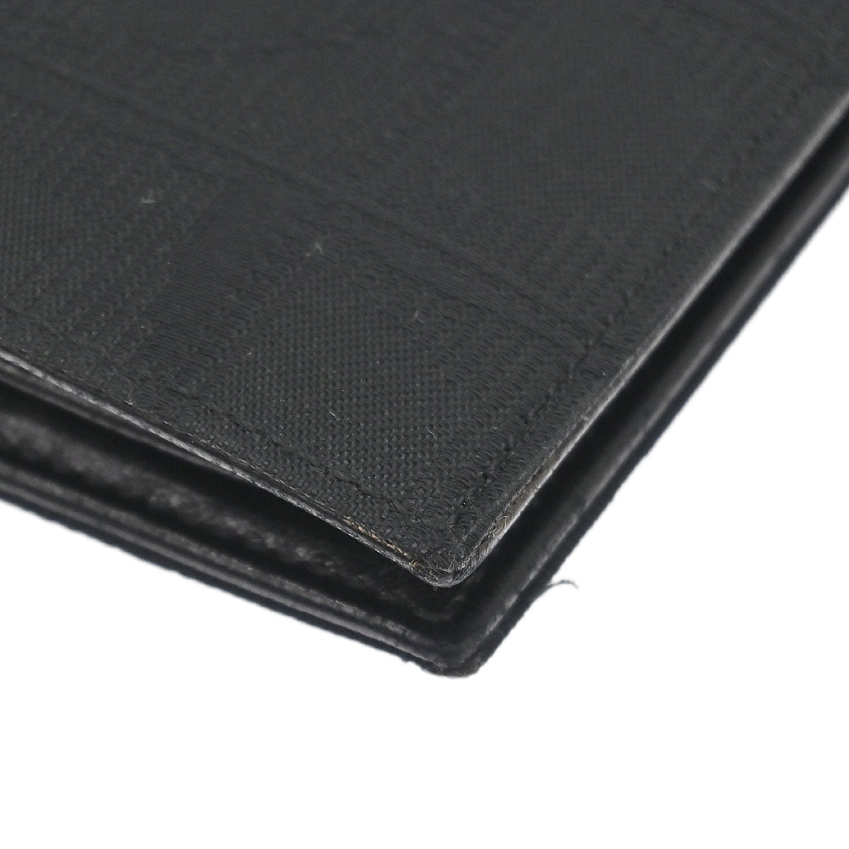 Chanel 2000-2002 Black Jacquard Nylon Travel Line Bifold Wallet