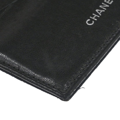 Chanel 2000-2002 Black Jacquard Nylon Travel Line Bifold Wallet