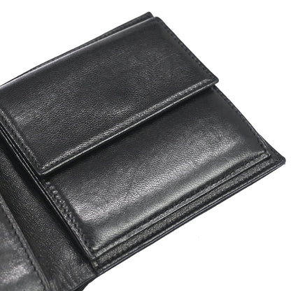Chanel 2000-2002 Black Jacquard Nylon Travel Line Bifold Wallet
