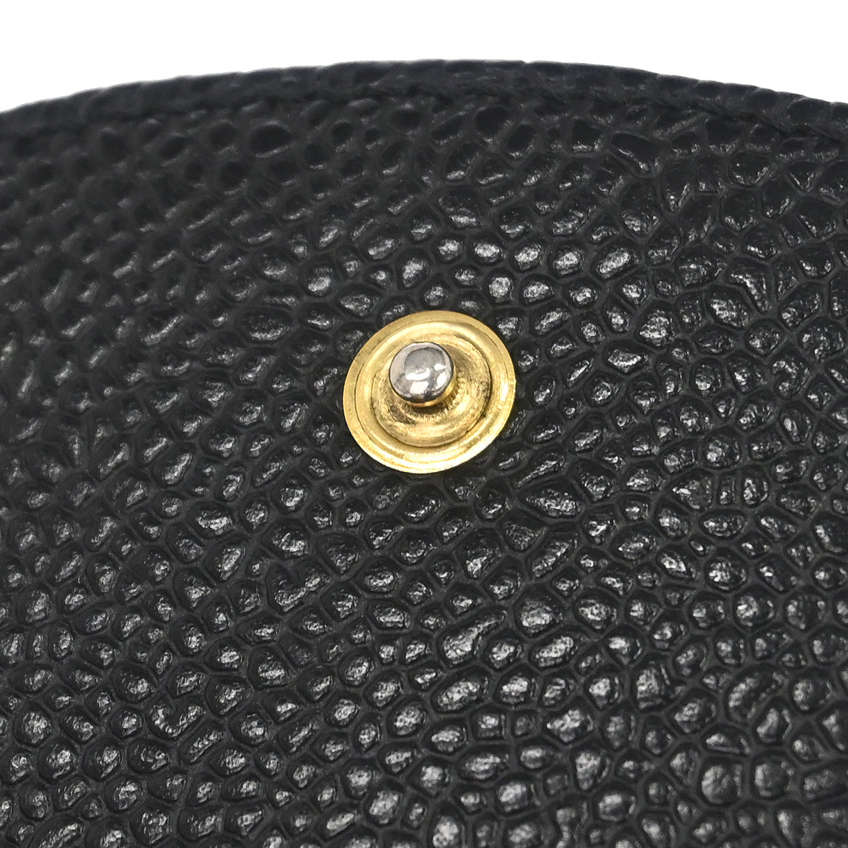 Chanel 1997-1999 Black Caviar Skin Cigarette Case Small Good