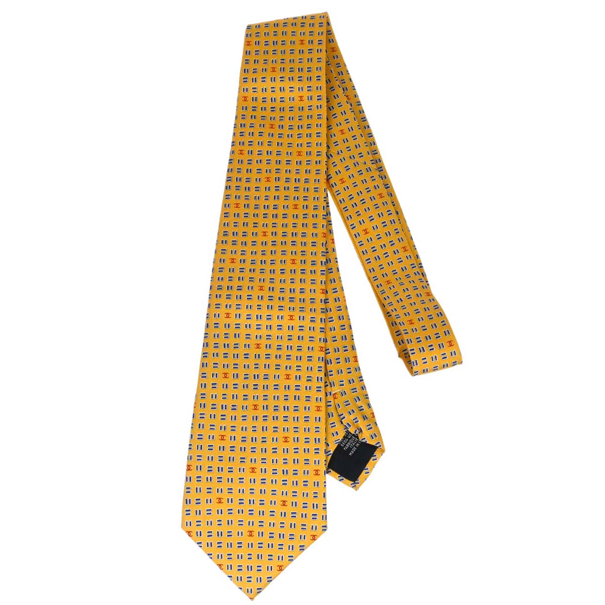 Chanel Necktie Yellow Small Good