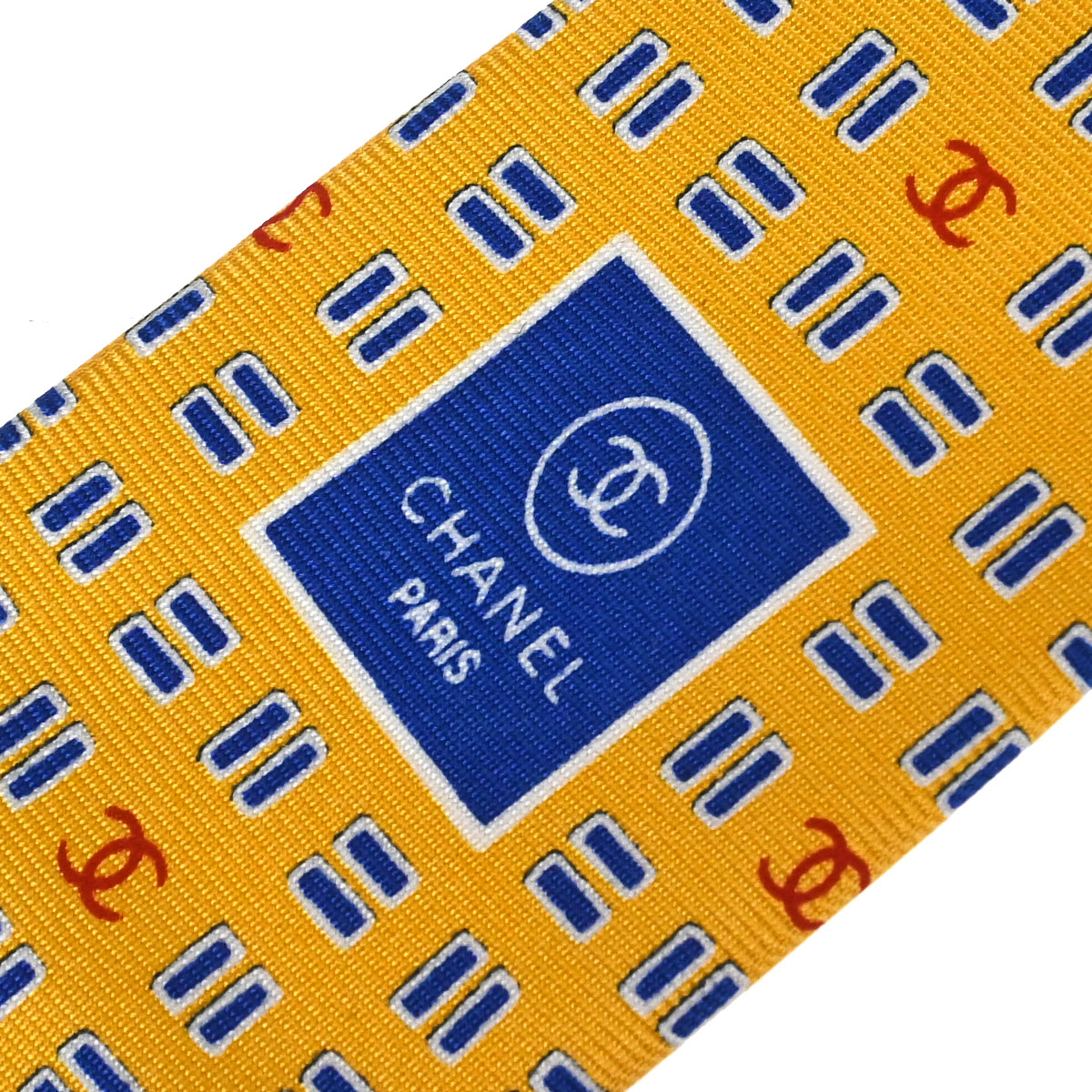 Chanel Necktie Yellow Small Good