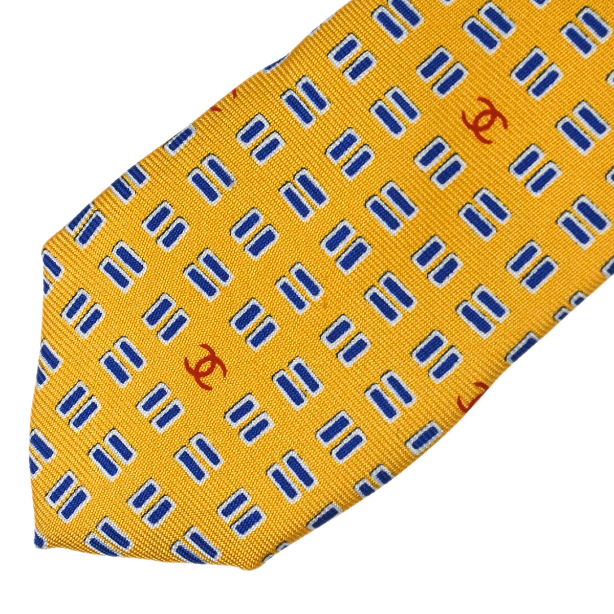 Chanel Necktie Yellow Small Good