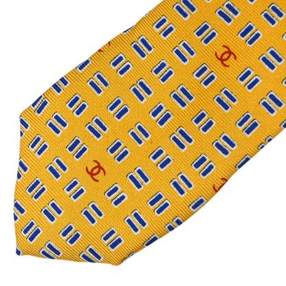 Chanel Necktie Yellow Small Good