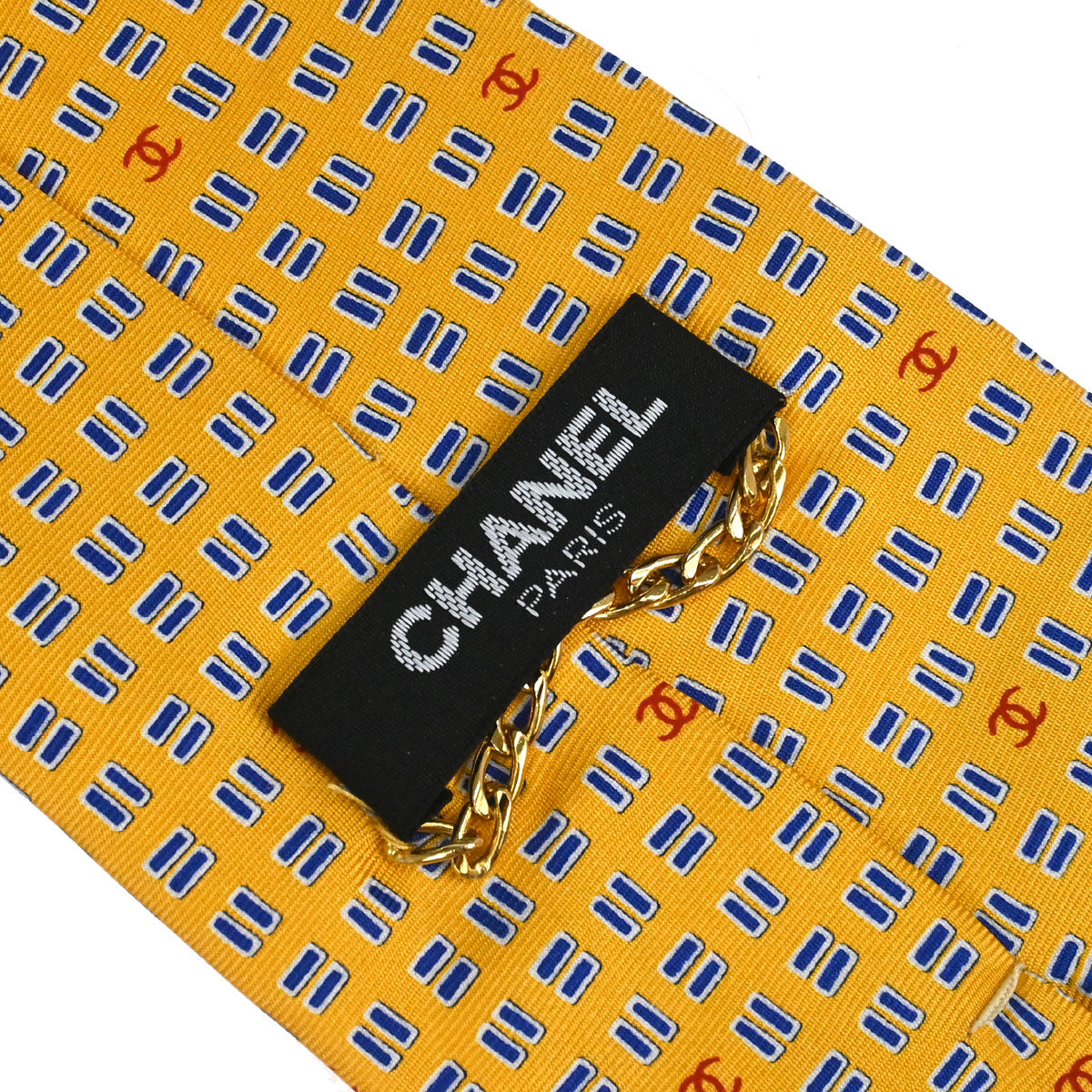 Chanel Necktie Yellow Small Good