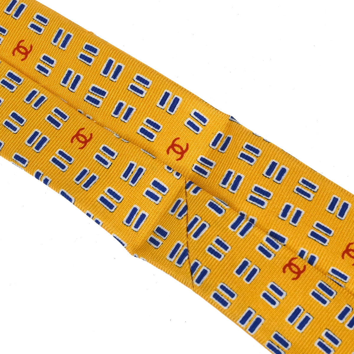Chanel Necktie Yellow Small Good
