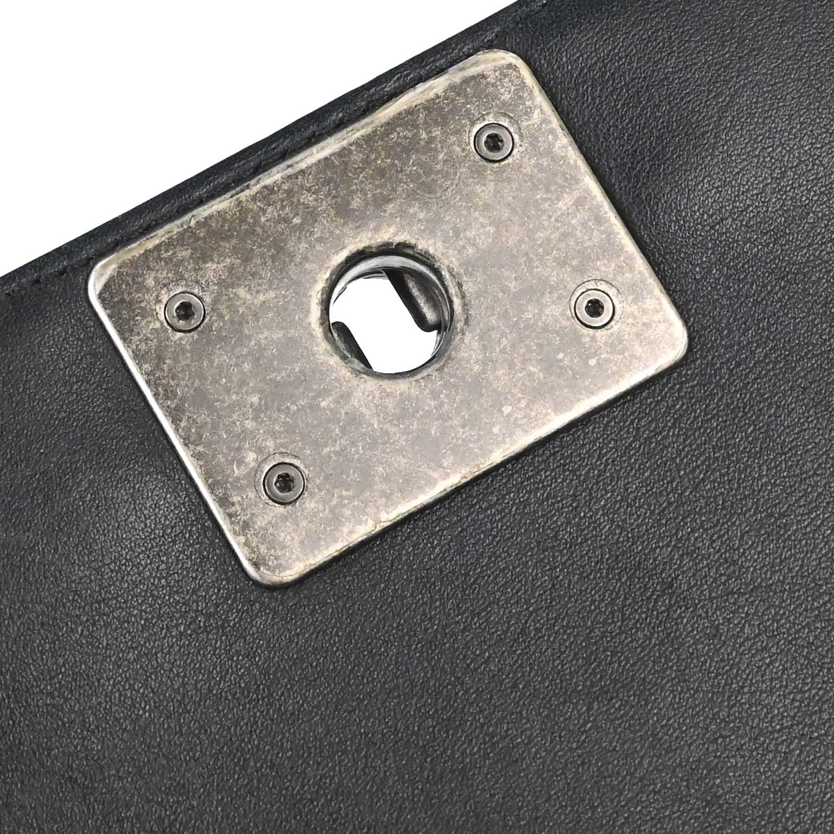 Boy Chanel Black Lambskin Medium Double Chain Shoulder Bag