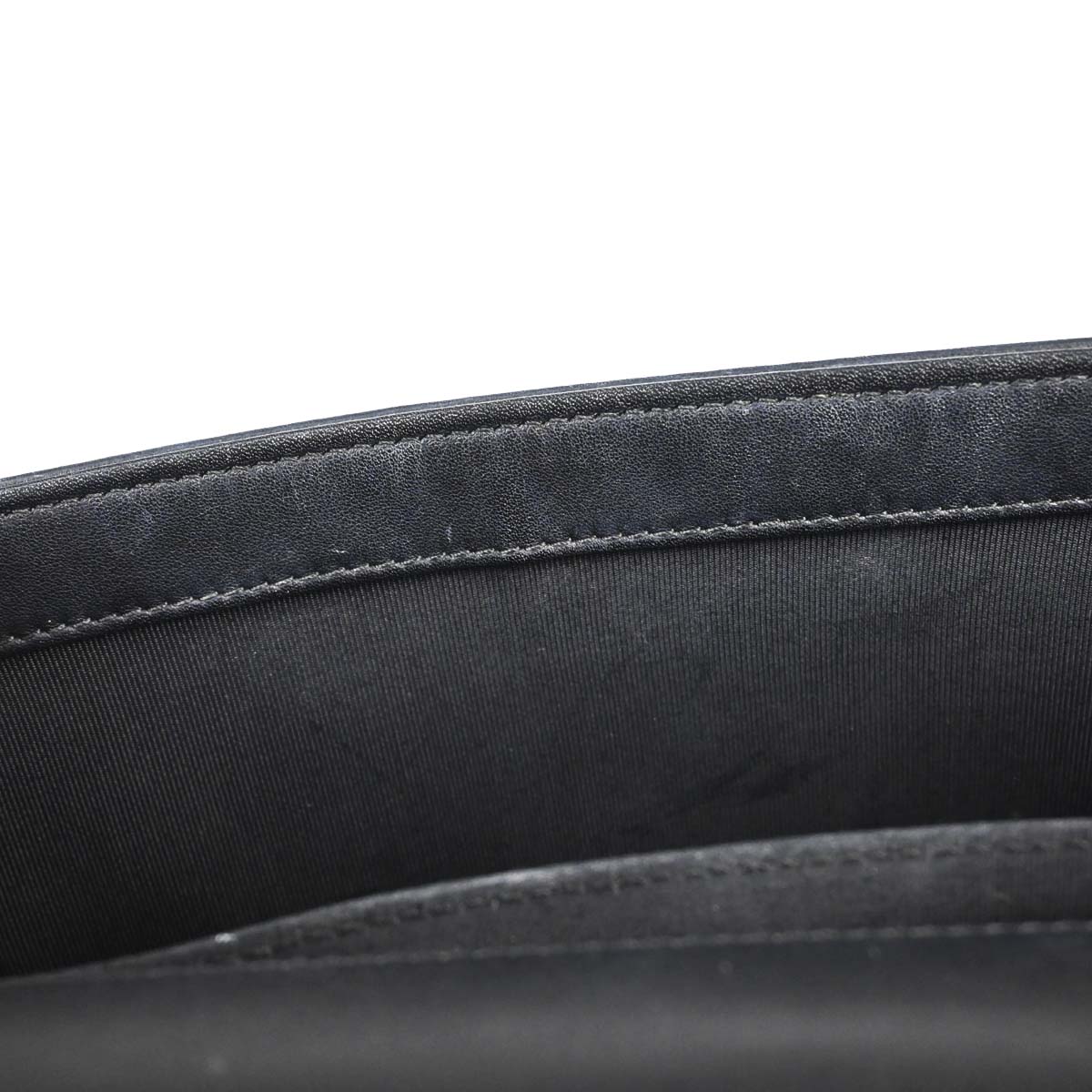 Boy Chanel Black Lambskin Medium Double Chain Shoulder Bag