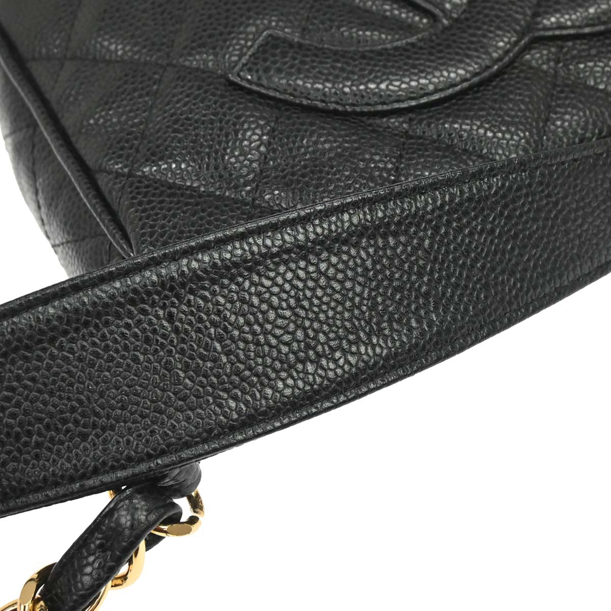 Chanel 2003-2004 Black Caviar Skin Handbag