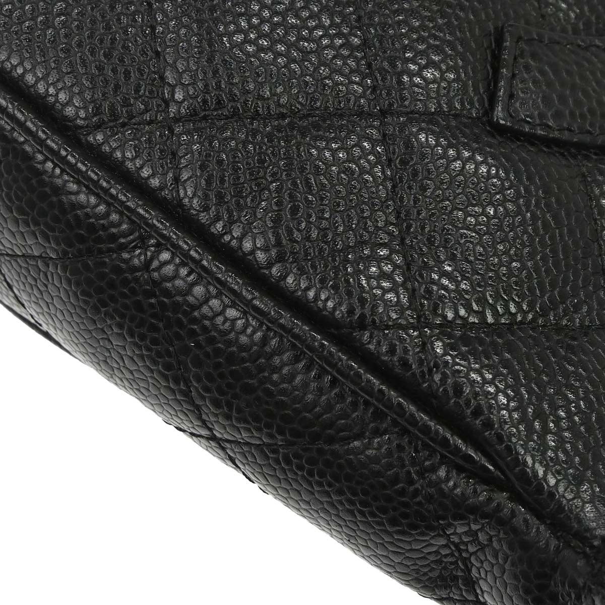 Chanel 2003-2004 Black Caviar Skin Handbag