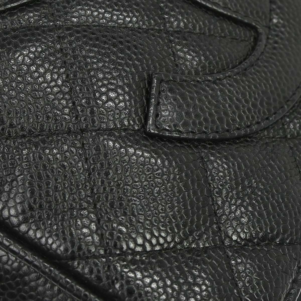 Chanel 2003-2004 Black Caviar Skin Handbag