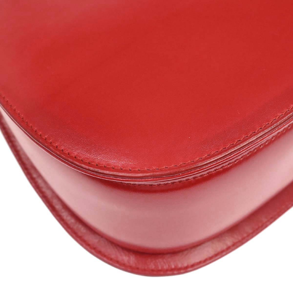 Gucci Red Bamboo 2way Shoulder Handbag