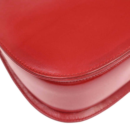 Gucci Red Bamboo 2way Shoulder Handbag