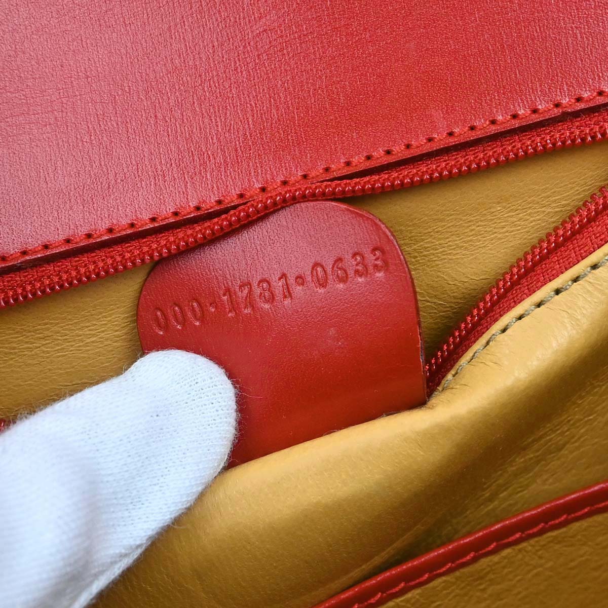 Gucci Red Bamboo 2way Shoulder Handbag