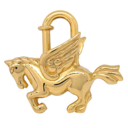 Hermes 1993 Le Cheval Pegasus Cadena Gold Small Good