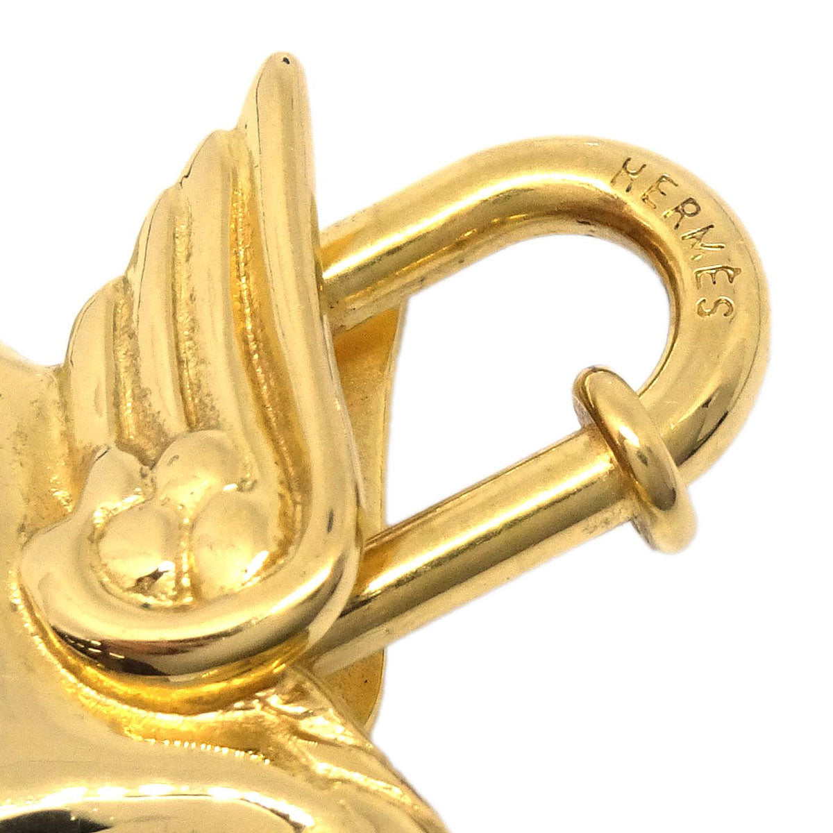 Hermes 1993 Le Cheval Pegasus Cadena Gold Small Good