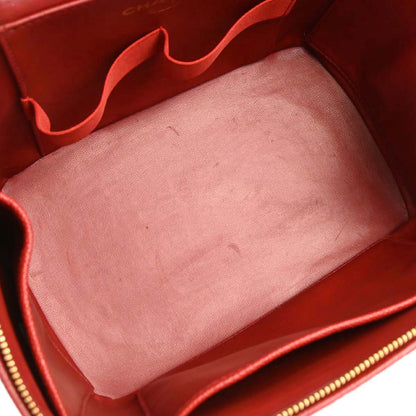 Chanel 1996-1997 Red Caviar Skin Vanity 2way Shoulder Handbag