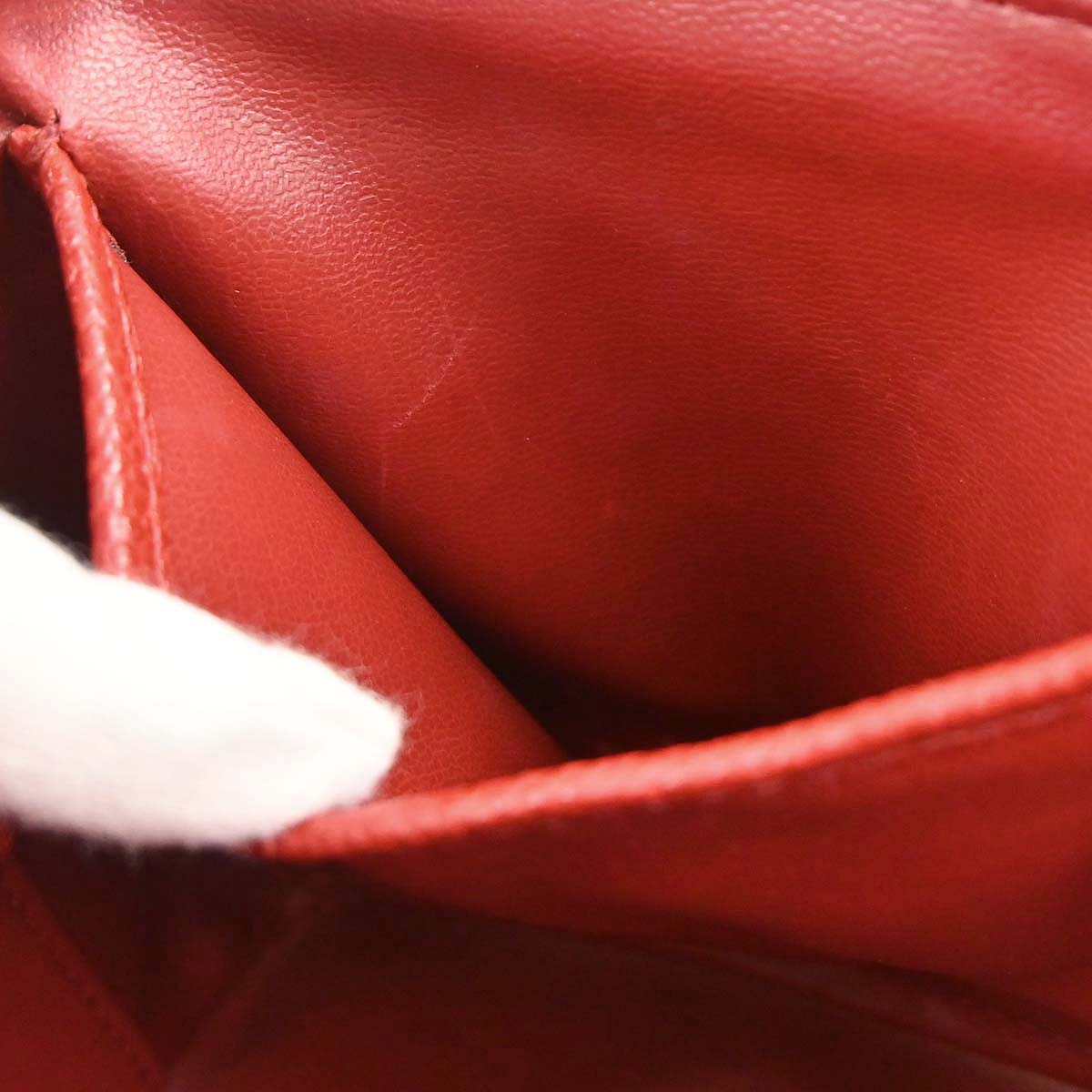 Chanel 1996-1997 Red Caviar Skin Vanity 2way Shoulder Handbag