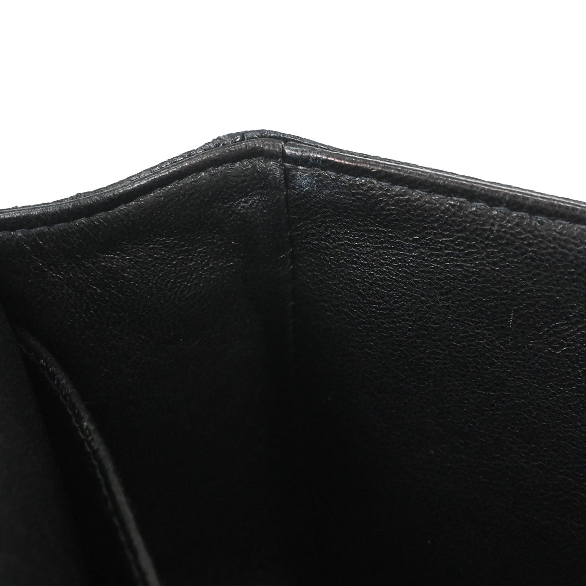 Chanel 1997-1999 Black Caviar Skin Medium Classic Double Flap Shoulder Bag