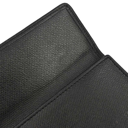 Chanel 2009-2010 Black Calfskin Coco Button Long Wallet