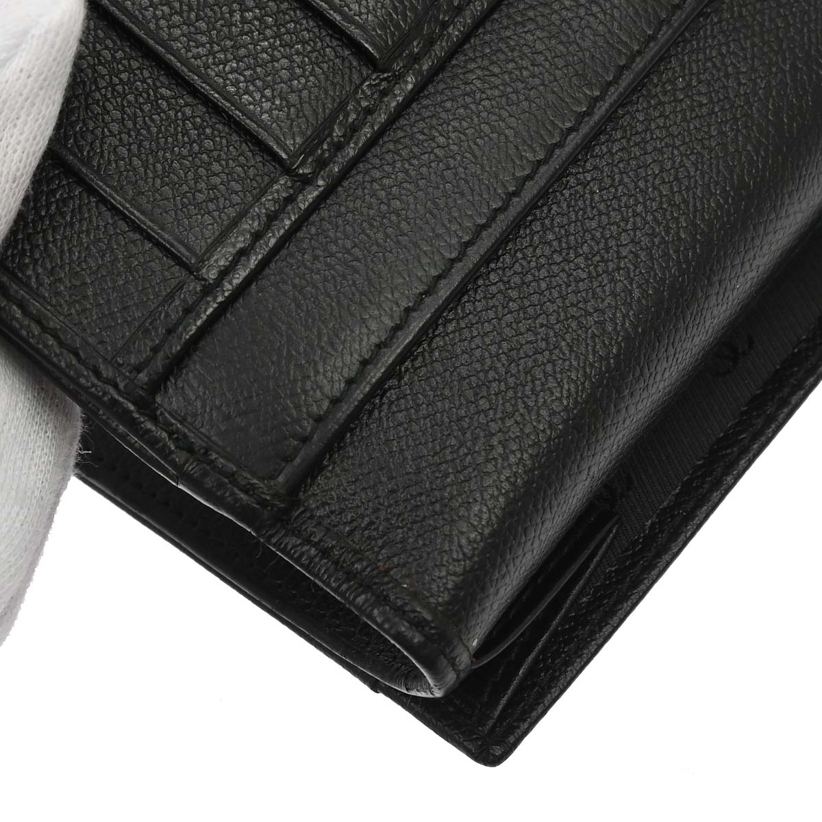 Chanel 2009-2010 Black Calfskin Coco Button Long Wallet