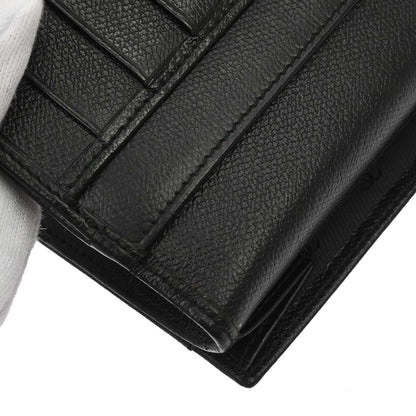 Chanel 2009-2010 Black Calfskin Coco Button Long Wallet