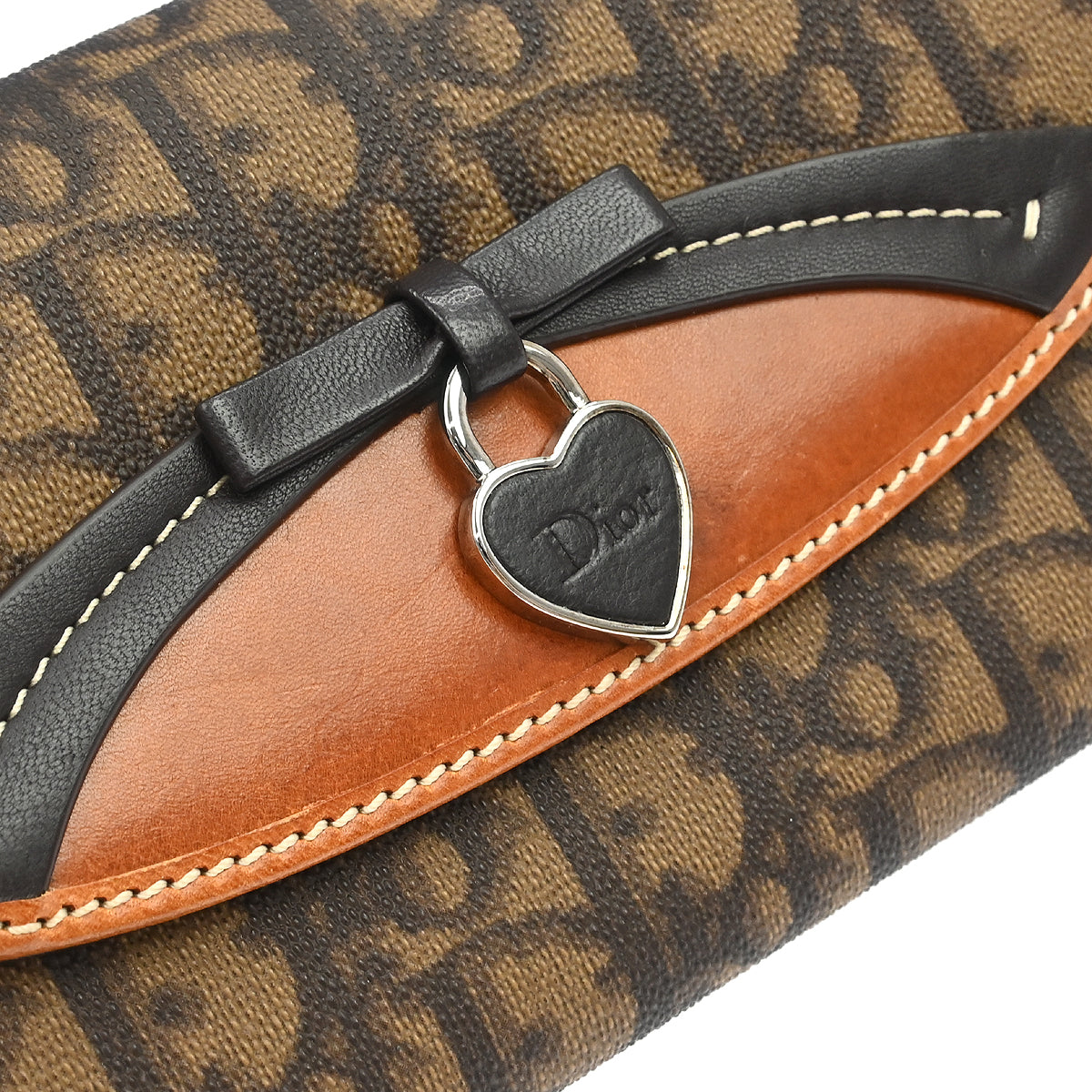 Christian Dior 2007 Brown Romantic Long Wallet