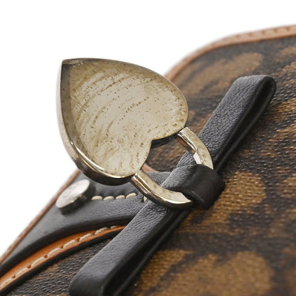Christian Dior Brown Romantic Zip-Around Coin Purse Wallet