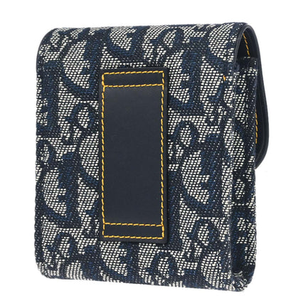 Christian Dior Navy Canvas Trotter Saddle Belt Pouch