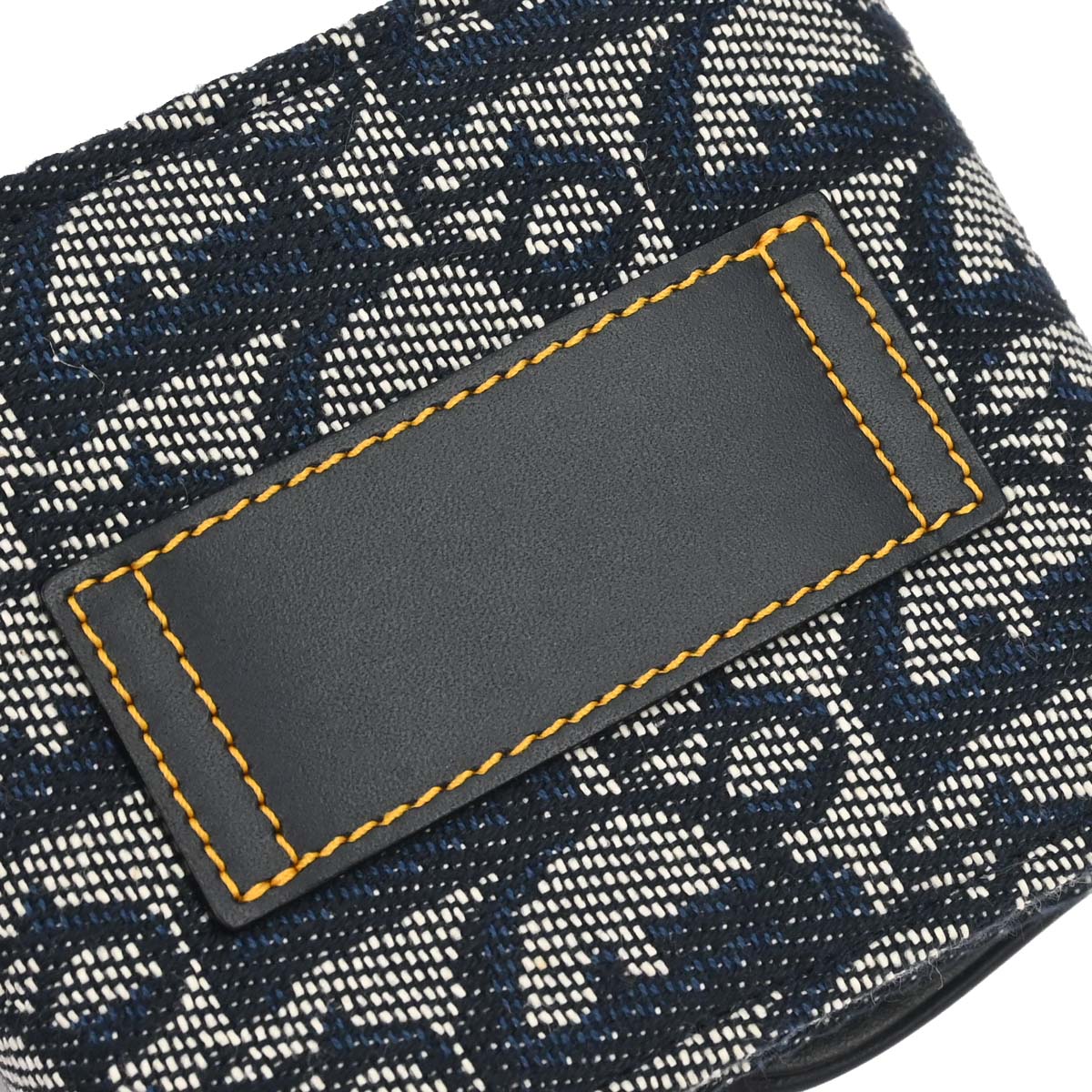 Christian Dior Navy Canvas Trotter Saddle Belt Pouch