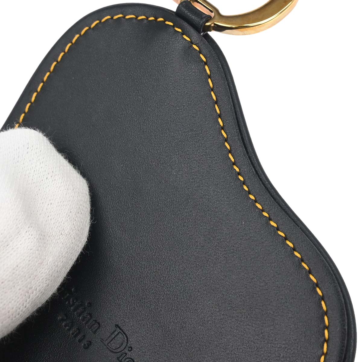 Christian Dior Navy Canvas Trotter Saddle Belt Pouch