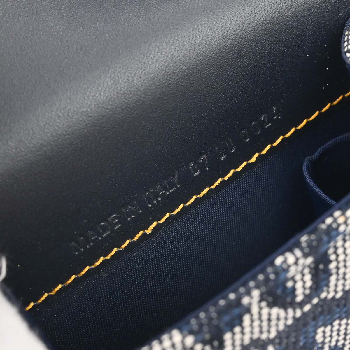 Christian Dior Navy Canvas Trotter Saddle Belt Pouch