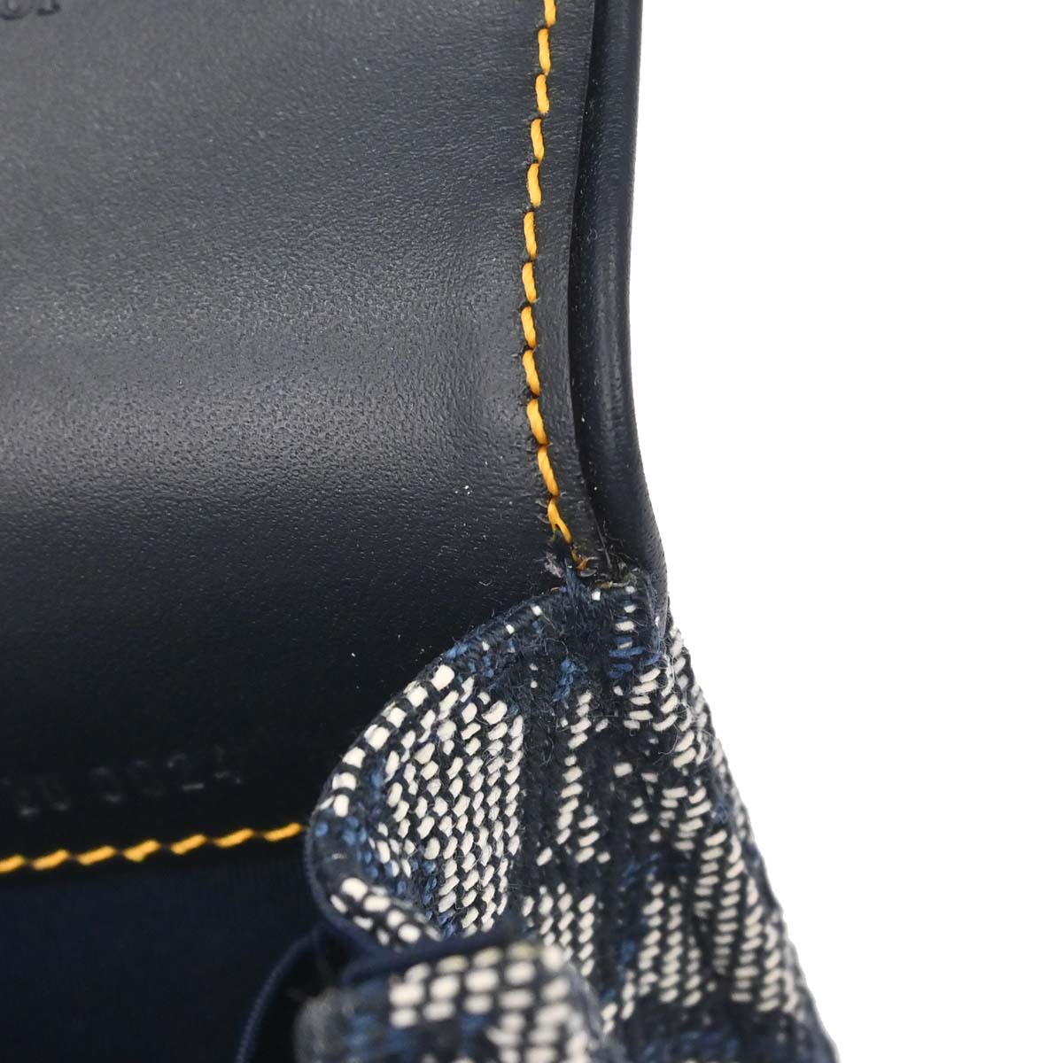 Christian Dior Navy Canvas Trotter Saddle Belt Pouch