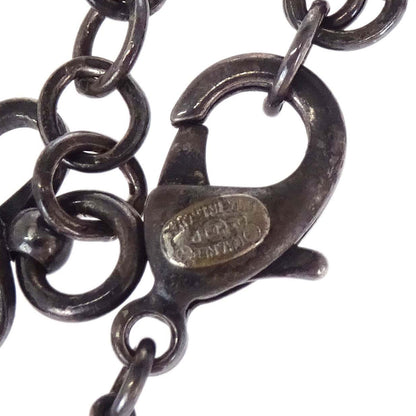 Chanel Medallion Pendant Necklace Silver 03P