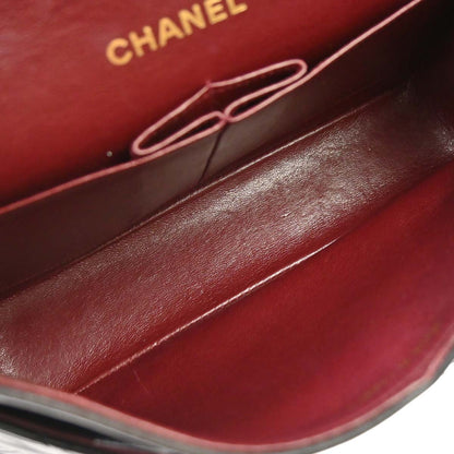 Chanel Black Lambskin Small Classic Double Flap Shoulder Bag