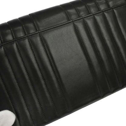 Chanel 1991-1994 Black Lambskin Mademoiselle Single Flap Shoulder Bag