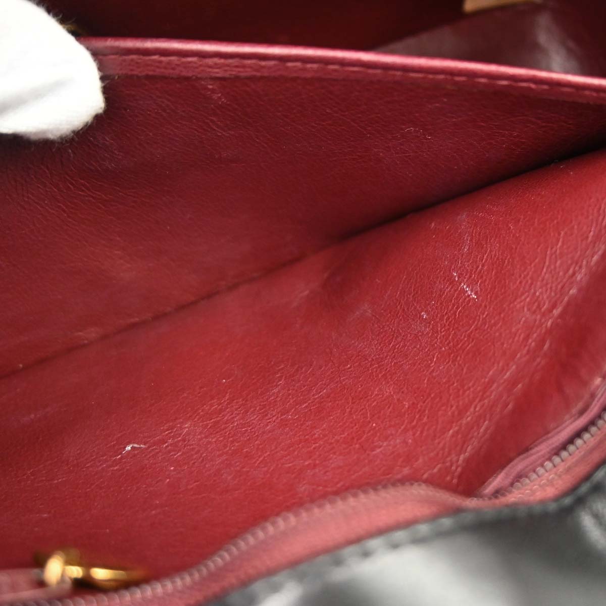 Chanel 1991-1994 Black Lambskin Mademoiselle Single Flap Shoulder Bag