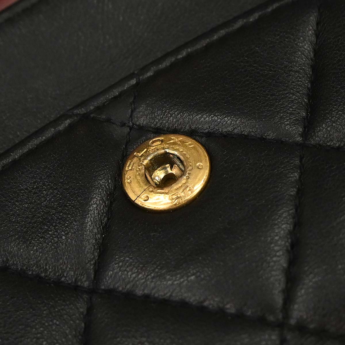 Chanel 1991-1994 Black Lambskin Medium Classic Double Flap Shoulder Bag
