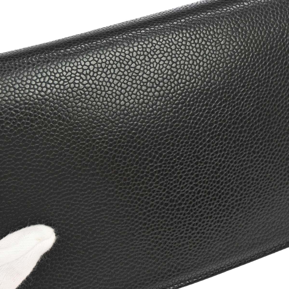 Chanel 2013-2014 Black Caviar Skin Timeless WOC Wallet on Chain Shoulder Bag