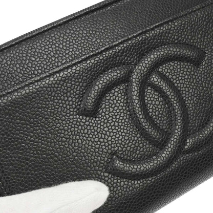 Chanel 2013-2014 Black Caviar Skin Timeless WOC Wallet on Chain Shoulder Bag