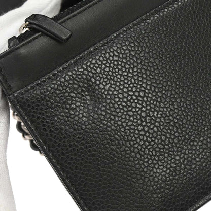 Chanel 2013-2014 Black Caviar Skin Timeless WOC Wallet on Chain Shoulder Bag
