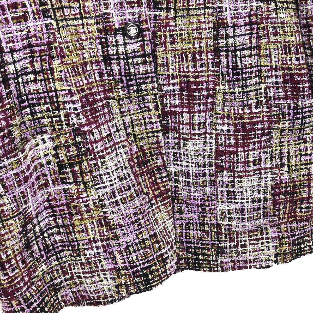 Chanel 1998 Single Breasted Tweed Jacket Purple #38